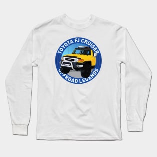 4x4 Offroad Legends: Toyota FJ Cruiser (yellow) Long Sleeve T-Shirt